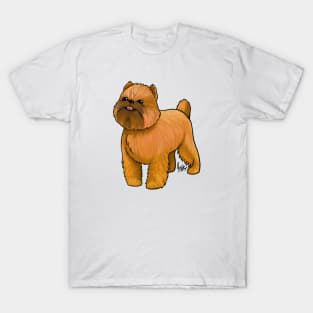 Dog - Brussells Griffon - Red T-Shirt
